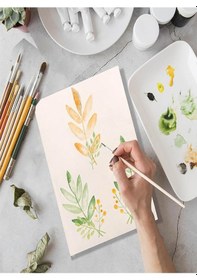 Resim Canson Çok Amaçlı Sanatsal Blok A4 200 Gr 20 Yaprak 1 Adet 6 Renk Akrilik Boya Fırça Palet Spatula Fırça Temizleme Kabı Çok Renkli 