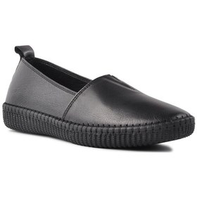 Resim Voyager 7233-1 Siyah Kadın Hakiki Deri Günlük Ayakkabı Siyah 