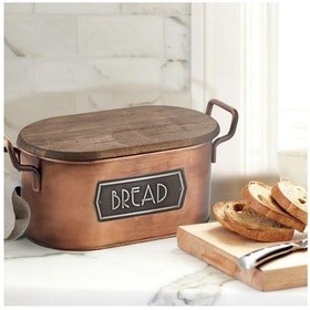 Resim THE MİA EKMEK SAKLAMA KABI BAKIR Bakır 