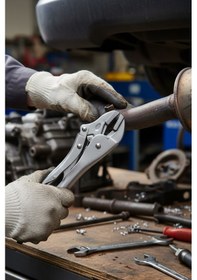 Resim Endüstriyel Sabitleme Ve Kavrama İçin Kilitlemeli Mengene Çok Amaçlı Ayarlı Pense 1 