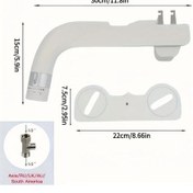 Resim Willowhaven Ultra İnce Rv Klozet Parçası G1 2 Asya Avustralya İngiltere Uyumlu Akıllı Bidet 