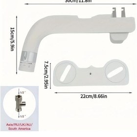 Resim Willowhaven Ultra İnce Rv Klozet Parçası G1 2 Asya Avustralya İngiltere Uyumlu Akıllı Bidet 