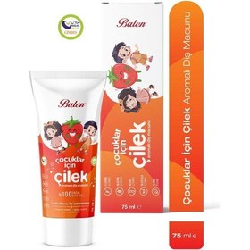 Resim Balen Çocuklar İçin Doğal Çilek Özlü Diş Macunu 75 Ml 