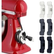 Resim 6'lı Pratik Kablo Toparlayıcı Yapışkanlı Klips Mutfak Air Fryer Kettle Kahve Tost Makinası 