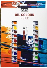 Resim Pebeo Pop Art Yağlı Boya Seti 23x10ml + 15ml Beyaz 669620 Karışık Çok Renkli 