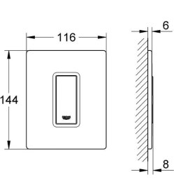 Resim Grohe Skate Cosmopolitan Kumanda Paneli - 38846KS0 