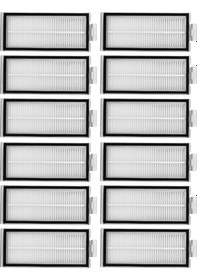 Resim Uyumlu Roborock Q7 Max Plus Robot Süpürge 12 Adet Hepa Filtresi 