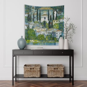 Resim Kirche in Cassone am Gardasee Duvar Örtüsü - 160 cm x 160 cm 