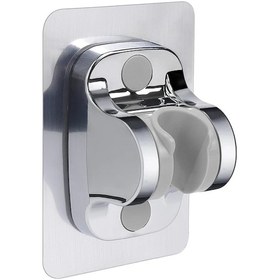 Resim Yapışkanlı Duş Başlığı Askısı Tutucu Mafsal Krom 