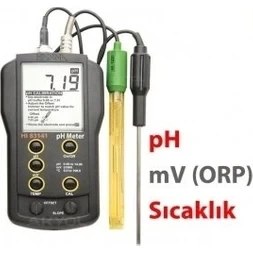 Resim Hanna Hı 83141 Harici Problu Ph / Mv / Sıcaklık Ölçer 
