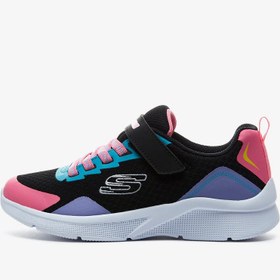 Resim Skechers Microspec-Bright Retros Büyük Kız Çocuk Spor Ayakkabı (302348L BKMT) 