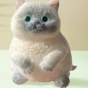 Resim 1 adet Sevimli Kilo Alabilen Kedi Peluş Oyuncak - Kızlar için Yumuşak, Sarılabilir Silikon Yapışkan Fidget, Mükemmel Doğum Günü Hediyesi ve Parti Dekorasyonu, Çocuk Dostu, Elektrik Gerektirmez, Karışık Renk 