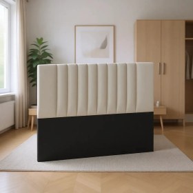 Resim Mobpazar Lotus Başlık Krem Modern Tasarım Suntalam Yatak Başlığı 120X100 cm 