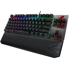 Resim Asus ROG Strix Scope NX TKL Deluxe Cherry MX Red Switch RGB Türkçe Mekanik Oyuncu Klavye 