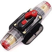 Resim 12 V-48 V Araç Ses Devre Kesici 20a 30a 40a 50a 60a 80a 100a 125a 150a Uygun Kendini Kurtarma Sigorta Tutucu Modifiye Sigorta Adaptörü, Amper: 40 