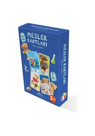Resim Meslek Kartları Türkçe - İngilizce , Meslekleri Tahmin Etme Oyun Kartları 