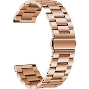 Resim Galaxy Watch Active 2 40mm Clo- Band-04 20mm Metal Kordon-rose Gold 