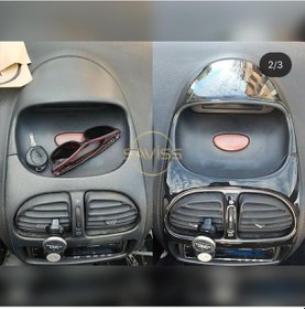 Resim Peugeot 206 - 1998-2000 8 Parça Parlak Siyah Konsol ve Trim Kaplama,Maun Kaplama (Parlak Siyah) 