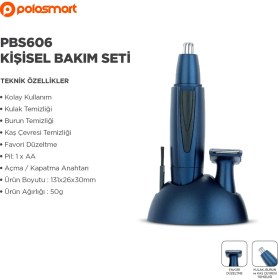 Resim Kişisel Bakım Seti 606, Şık ve Kullanışlı, Mavi Renkli, Günlük Kullanım Için Uygun 