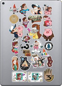 Resim Esrarengiz Kasaba Seri 1 Sticker Seti Laptop Ajanda Pc Tablet Telefon Defter Etiket Bullet Journal Diğer 