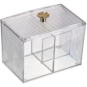 Resim Suntek Plastik Makyaj Pamuğu Tampon Tutucu Pamuk Topları Swab 