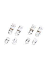Resim Bilgisayar Askı Kalem Ve Kağıt Tutturma Aparatı 8 Li Set 5x2x2cm Krem 