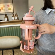 Resim YC1 Plastik Bardak, Pipetli Bardak, Spor Su Şişesi 1300ML (Yurt Dışından) 