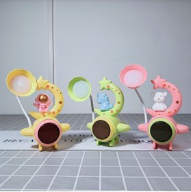 Resim Livava Uçaklı Unicorn Masa Lambası, Yeşil, 23x10 