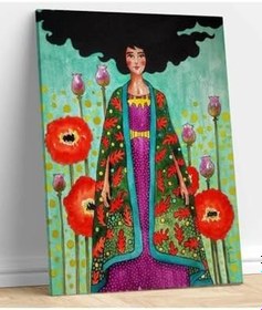 Resim StellaStore Yağlı Boya Tasarımlı To Keep Herself From Thinking, 20 x 30 