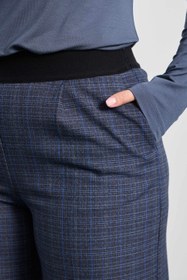 Resim TALSIE Ekoseli Geniş Paça Pantolon Ekose - Ekose / 50 