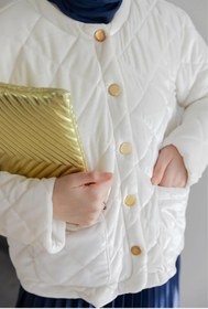 Resim moda auram Kadife Kapitone Mont 