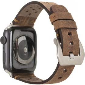 Resim bouletta Vigo Sport Toka Apple Watch Deri Kordon 42/44mm G2 Kahve 