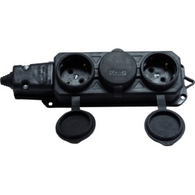 Resim Aydın Anadolu Monofaze Kapaklı 3'lü Grup Priz 