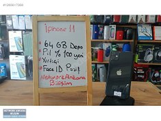 Resim Apple iPhone 11 İkinci El TR | 64 GB | Siyah İkinci El İPHONE 11 - 64 GB - PİL %100 - YURTİÇİ
