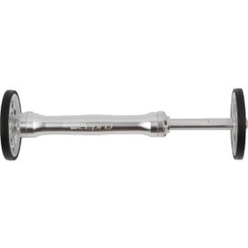 Resim Lemestar Alüminyum Brompton Çekici Tekerlek Uzatıcı, Cnc Kesimli, Su Geçirmez, Yüksek Dayanıklı, Gümüş Renk, Teleskopik Çubuk + Kolay Tekerlek Seti 