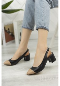 Resim Muggo Sharon Garantili Kadın Günlük Topuklu Ayakkabı 001 