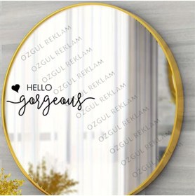 Resim ÖZGÜL REKLAM Merhaba Güzel" Ayna Yazısı - Kapılar, Aynalar, Paneller 