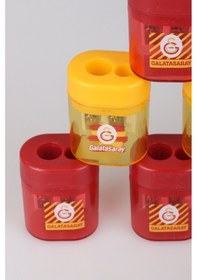 Resim Dekomus İle Lisanslı Galatasaray "2 Adet " Çift Bıçaklı Oval Kalemtraş 