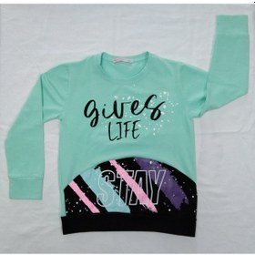 Resim Peri Masalı Kız Çocuk Stay Tek Body 5-8 Yaş Mint 