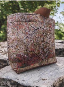 Resim Van Gogh Bahar Dalları Model Kadın Çanta Kahverengi 