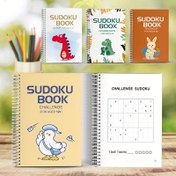 Resim 3 Yaş ve Üzeri İçin Sudoku Kitabı - Kolaydan Zor Seviyelere - Çocuklar ve Yetişkinler için Eğlenceli ve Eğitici Bulmaca Kitabı - Konsantrasyonu, Eleştirel Düşünme ve Sorun Çözme Becerilerini Geliştirir - Beyaz Spiral Kaplamalı Kağıt Bulmaca Kitabı 