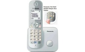Resim Panasonic Panasonıc KX-TG6811 Kablosuz LCD Ekranlı Telefon Beyaz 