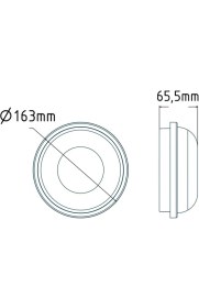 Resim 10 Adet 15W Artos Siyah Kasa Beyaz Işık Sıva Üstü LED Armatür (16,5cm) 