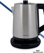 Resim GoldMaster Beliz 2200 Watt Paslanmaz Çelik 2 litre Kettle Su Isıtıcısı Siyah GM7376S Goldmaster