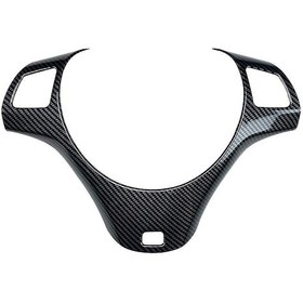 Resim Vkemall Bmw 3 Serisi E90/e92/e93 2005-2012 Lhd İç Donanım Direksiyon Kapak Trim, Karbon Fiber Desenli Plastik, Kolay Kurulum Sadece Çıkar Ve Yapıştır 
