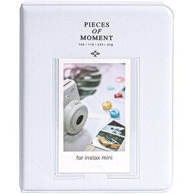 Resim Fujifilm Instax Mini Film Uyumlu 64'lü Beyaz PVC Albüm 