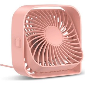 Resim Güçlü Akımlı Mini Usb Taşınabilir Masaüstü Vantilatörü Pembe, 