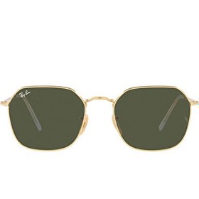 Resim Ray-Ban Jim RB3694 Geometrik Altın Unisex Güneş Gözlüğü 