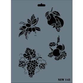 Resim Belle Fusion Mey Ithalat® Rich New Seri N-142 Stencil 35X25 cm 
