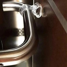 Resim KACAR 5'li Şeffaf Silikon Kapı Durdurucu Tutucu Pencere Kolu Stoperi Kapı Kolu Tamponu 